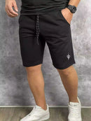 Bermuda Short de Moletom Masculina Plus Size Com Amarração e Elástico Academia Treino P ao G4